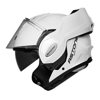 【豪新安全帽部品】ASTONE RV6 素色 亮白 可樂帽 後翻式可掀帽 內建墨鏡 安全帽 免運費