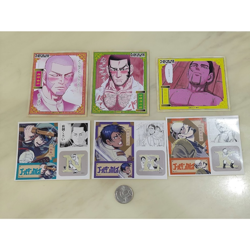 [睡睡蛙小池] 黃金神威 貼紙 原畫 白石由竹 尾形百之助 谷垣源次郎 月島基 鯉登音之進 鶴見中尉 鶴見篤四郎