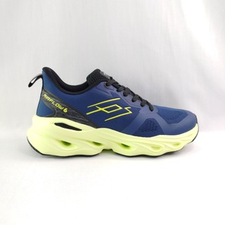 LOTTO LT5AMR9726 男款 AIR FLOW 奔騰風動跑鞋 運動鞋 3E寬楦 鈷藍/綠【iSport愛運動】