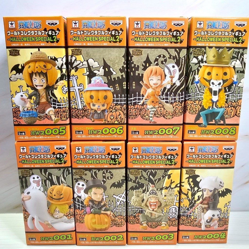 🍎萬聖節特別版2．WCF｜公仔．香吉士 索隆 騙人布 妮可羅賓 魯夫 喬巴 娜美 布魯克｜航海王｜正版日版金證（HW2）