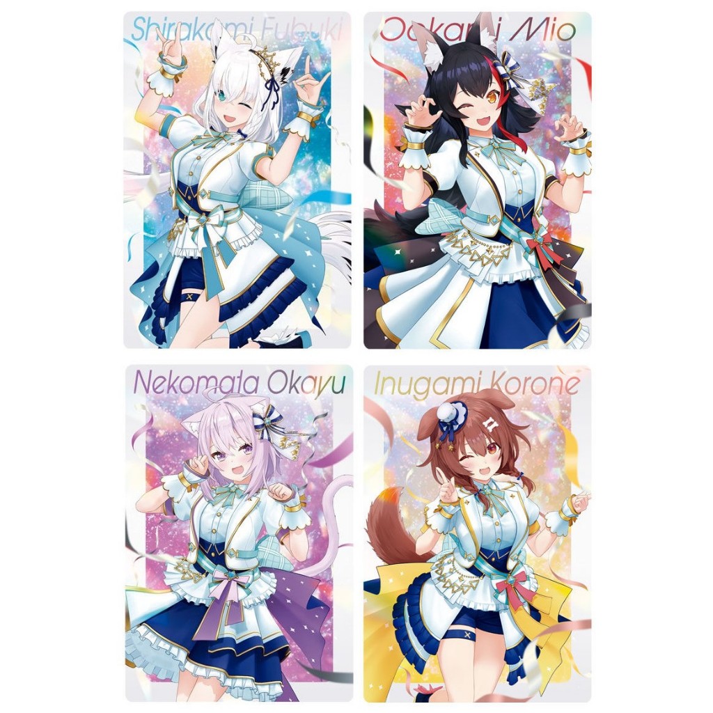 [威化餅卡] 2025 hololive【GAMERS】白上吹雪／大神澪／貓又小粥／戌神沁音