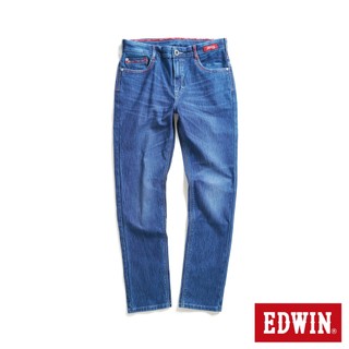 EDWIN 男款 JERSEYS 超彈力窄管直筒丹寧迦績褲(石洗綠)