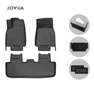 【JOWUA】 特斯拉 TESLA Model Y 全系列 所有年份立體耐磨腳踏墊 三件組 出風口保護網 防泥沙 防灰塵