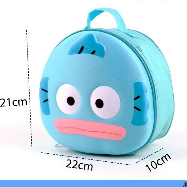 新品 熱賣免運 日系兒童包卡通高品包人魚漢頓可愛小朋友百搭洋氣零錢包單肩包 禮物 醜魚 漢頓 人魚漢頓 醜魚漢頓 斜挎包