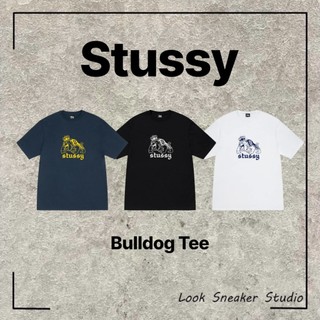 路克 Look👀 Stussy Bulldog Tee 鬥牛犬 短T 短TEE 短袖 上衣 黑 白 藍