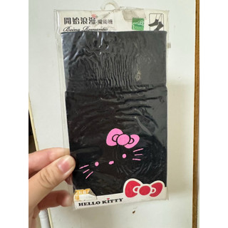 三麗鷗 凱蒂貓 Hello Kitty 黑色2/1襪 小紋路 小logo 襪子 小孩 小學生襪