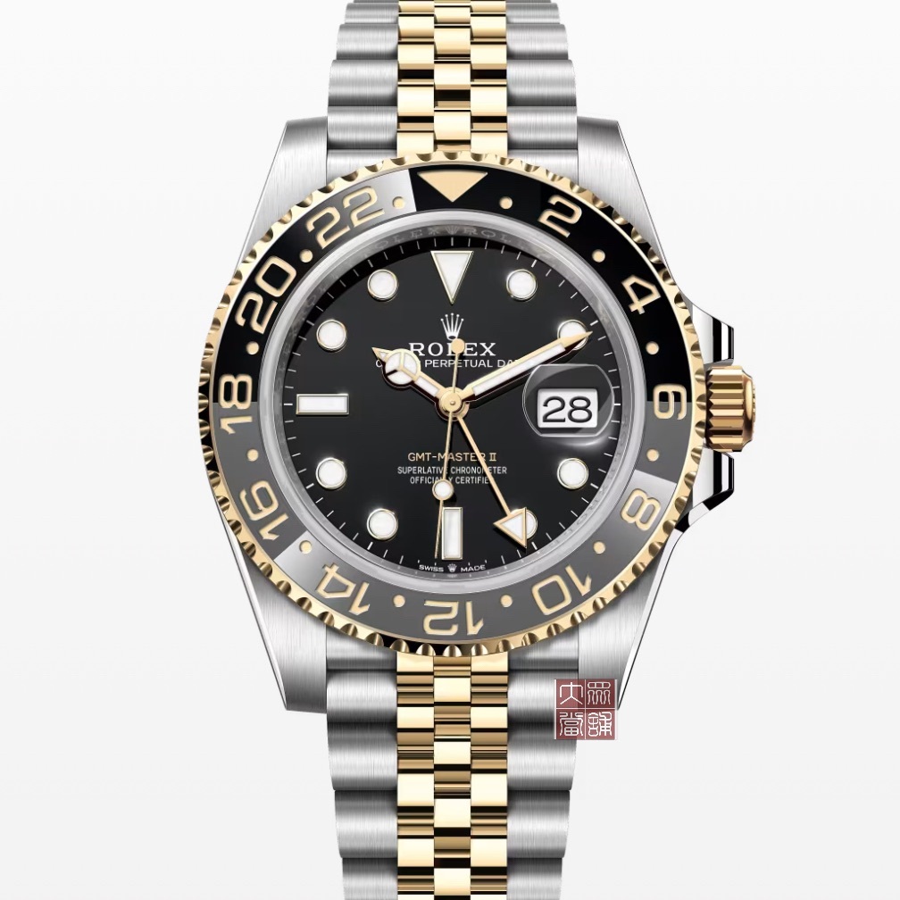 ROLEX 勞力士 126713GRNR 格林威治 2023/12 新款 半金皮蛋圈 五珠帶 大眾當舖L1230