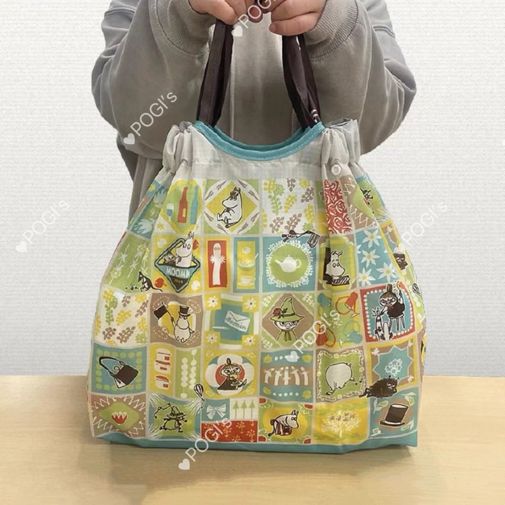 現貨‼️姆明 亞美 姆明抽繩收納購物袋 環保袋 購物袋 輕便防水手提袋 moomin 姆明袋 嚕嚕米 姆明包 姆明周邊