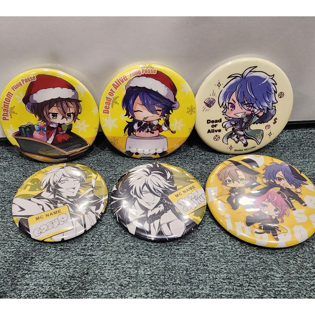 【催眠麥克風】日本正版 二手出清 Division Rap Battle 亂數 幻太郎 帝統  5.5公分 徽章 胸章