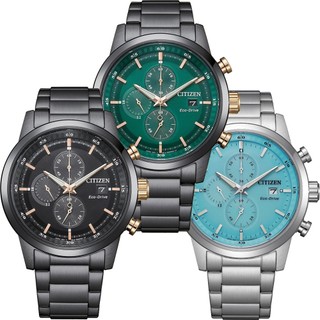CITIZEN星辰 GENT'S 光動能三眼計時腕錶 43MM 三款可選 CA0746-85E/85X/80L