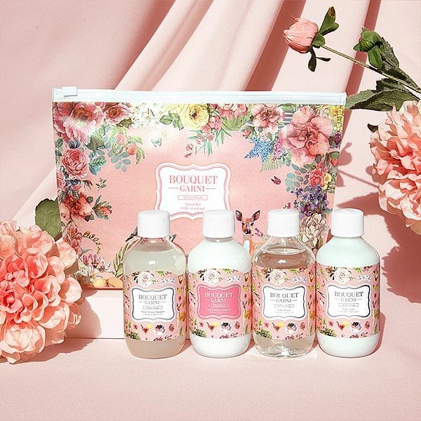 韓國 Bouquet Garni 旅行 四件組 (白麝香)1組入 旅遊 出差 盥洗 璞珈妮【小三美日】DS026663