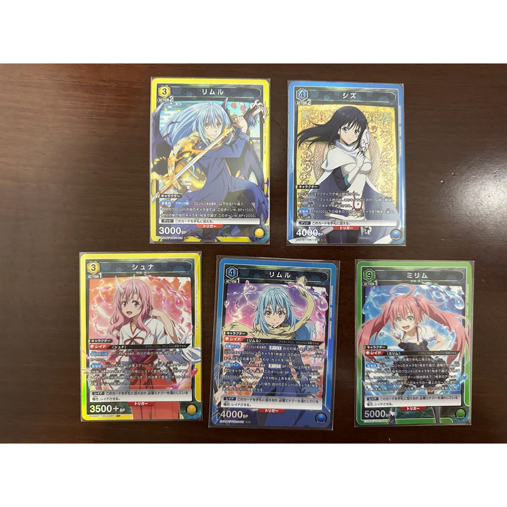史萊姆 利姆路 靜 朱菜 蜜莉姆 SR 轉生史萊姆 Union Arena 關於我轉生變成史萊姆這檔事 閃卡 卡 一二彈
