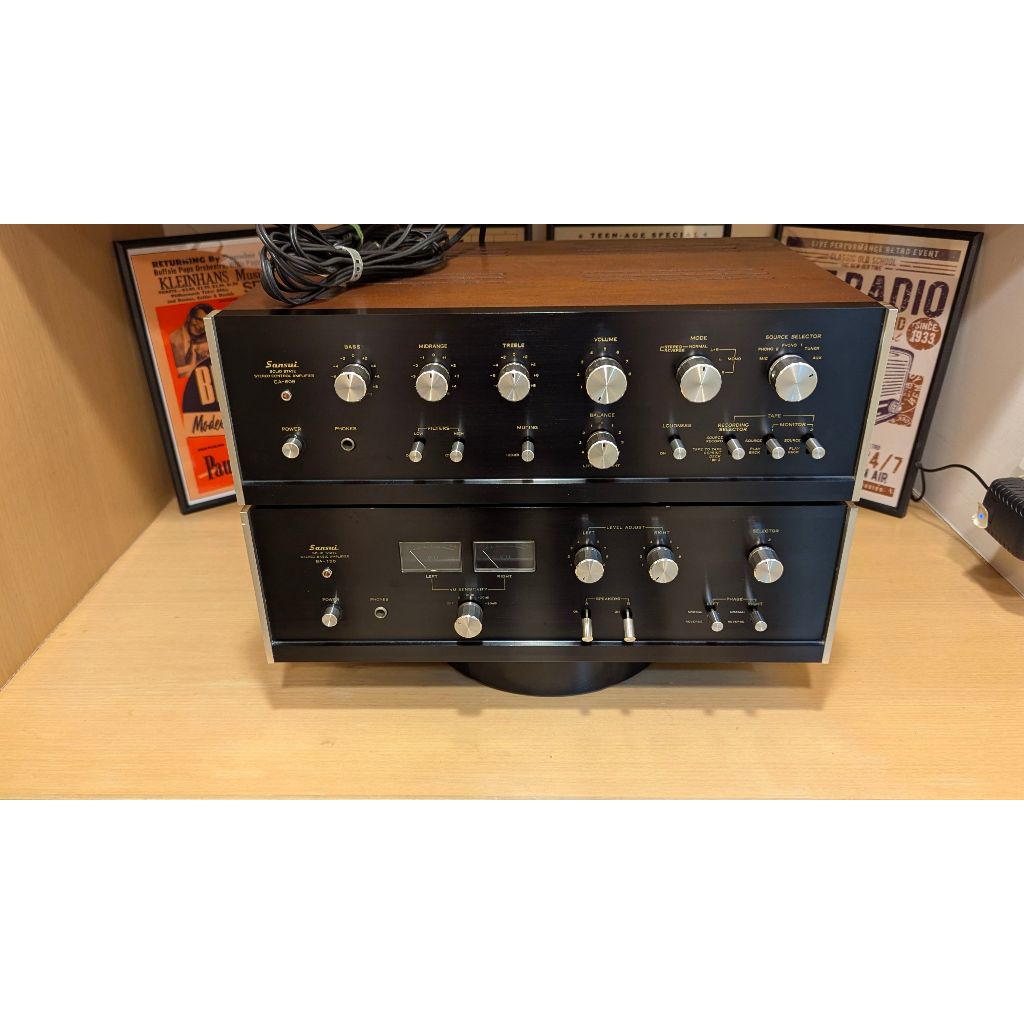 Sansui CA-606+ BA-150山水擴大機(Pre-amplifier+ Power amplifier)
