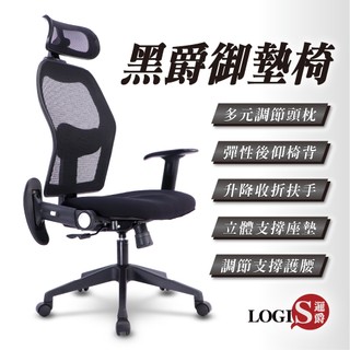 LOGIS人體工學椅 台灣製人體工學升降電腦椅 透氣網布椅 可後仰透氣辦公椅 電腦椅【A855RS】