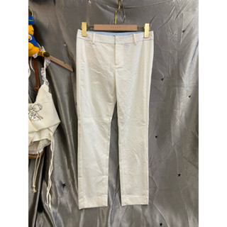 ☻☻☻ MOMA 專櫃品牌 簡約設計白色西裝褲 九分褲34號