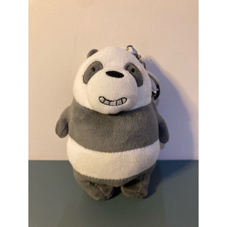 We Bare Bears 熊熊遇見你 胖達 Panda Miniso娃娃 吊飾 布偶 童年 卡通 鑰匙圈掛件 15公分