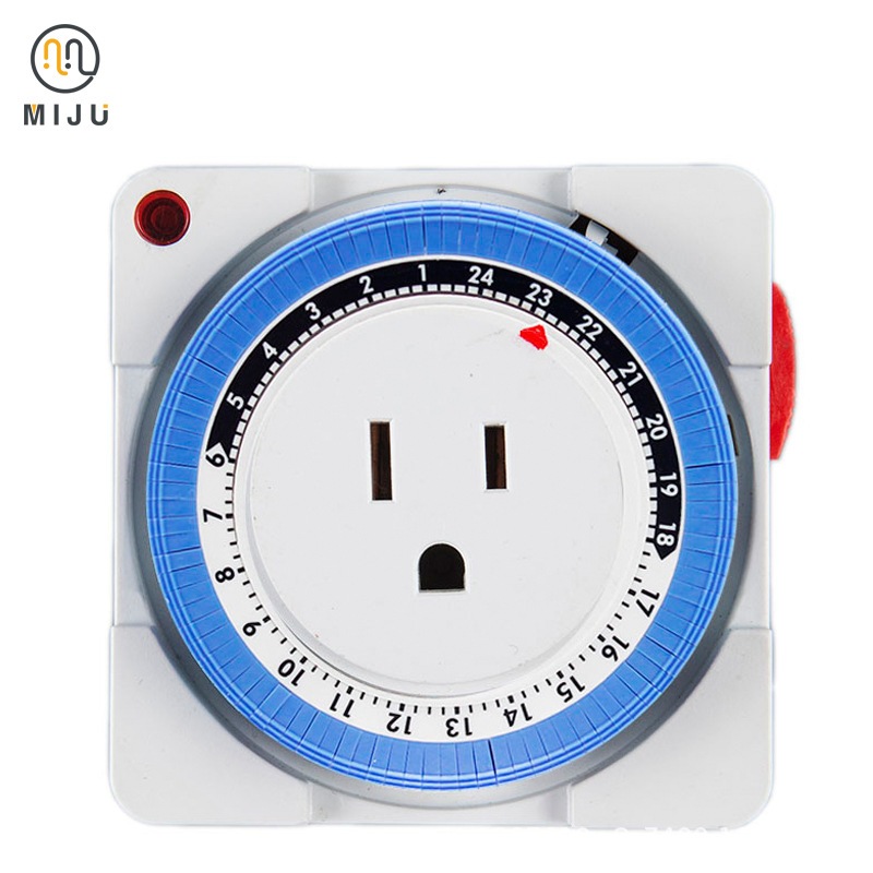 台灣出貨 定時器 節能省電 24小時多段定時器 計時器 開關定時器 機械式定時器 110V 定時插座 定時插頭15分鐘款