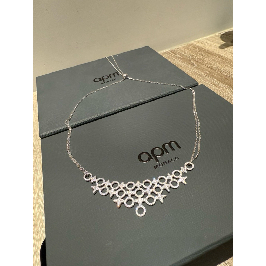 「正品全新」APM Meteorites 系列個性六芒星圓圈可調節項鏈 AC6550OX 附正櫃盒裝及防塵袋 生日 禮物