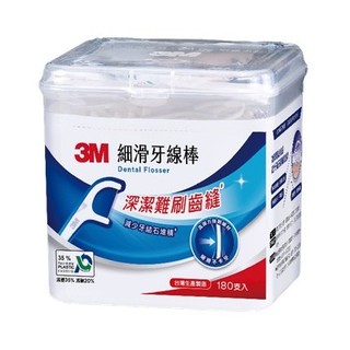 3M 細滑牙線棒 盒裝 (180支入)/(薄荷木糖醇(136支 附隨身盒) 超細滑 牙線棒 台灣製造 口腔 齒縫清潔