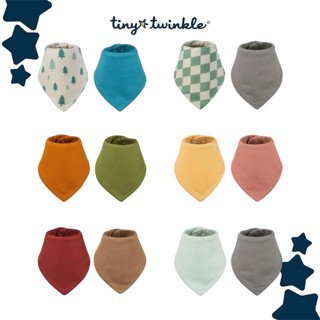 美國 tiny twinkle 寶寶領巾雙入組 口水巾 圍兜 加厚布料 加強防水效果 手感柔軟升級（多款可選）