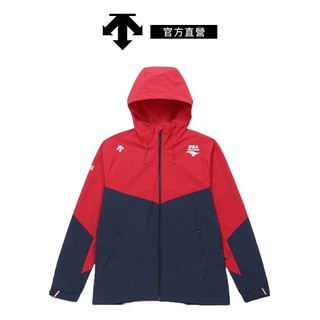 【DESCENTE 迪桑特】男士 防風防潑水運動連帽外套 現貨