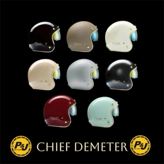 免運優惠實施中 p&j 捷寶松山店 chief demeter 內建墨片 復古 3/4 安全帽 復古安全帽 全系列8色