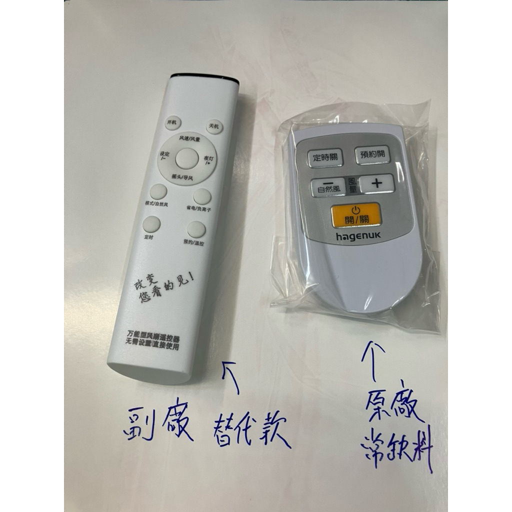 副廠 替代 哈根諾克Hagenuk DC電風扇遙控器 HGN-168DC 更早期的日立贈品 德律風根TF-16DC也適用