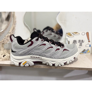 慶豐體育👟實體店面戶外鞋 merrell Moab 3 女 黃金大底 灰 紅 抓地 越野 登山鞋(ML038798)