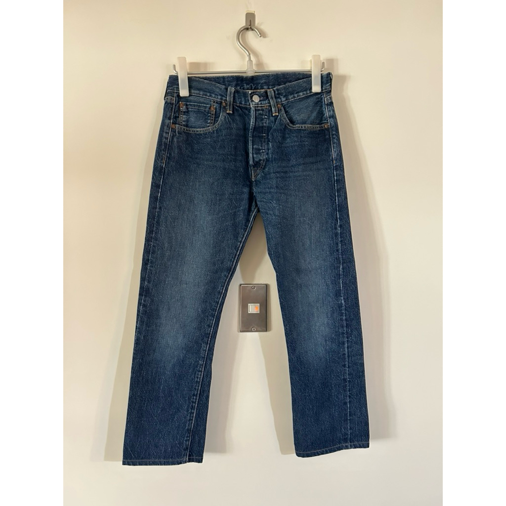 美國製LEVIS 501 premium系列赤耳布邊丹寧褲vintage