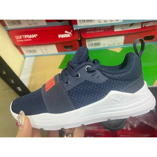 oh shose👟清倉出清 Puma 童鞋 Wired Run PS 中童 藍紅 綁鞋帶 運動鞋 慢跑鞋37421621