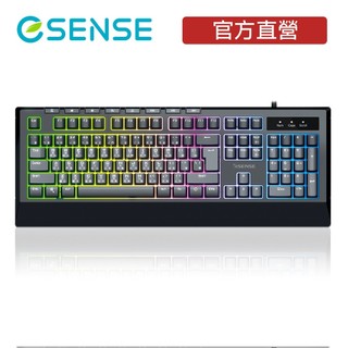 Esense 逸盛 K3660BK混彩發光電競鍵盤