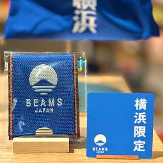 【野口嘉】BEAMS JAPAN x 高田織物 零錢包 橫濱藍 卡夾 錢包 卡片夾 輕量耐磨 日本製