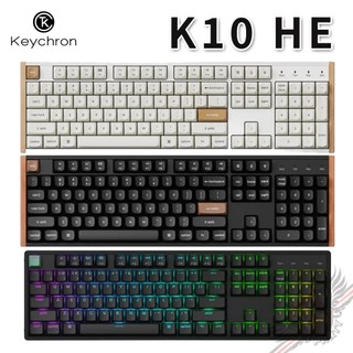 Keychron K10 HE 全尺寸 無線磁軸鍵盤 RGB Mac/Win 熱插拔 雙軌星雲磁軸 PCPARTY