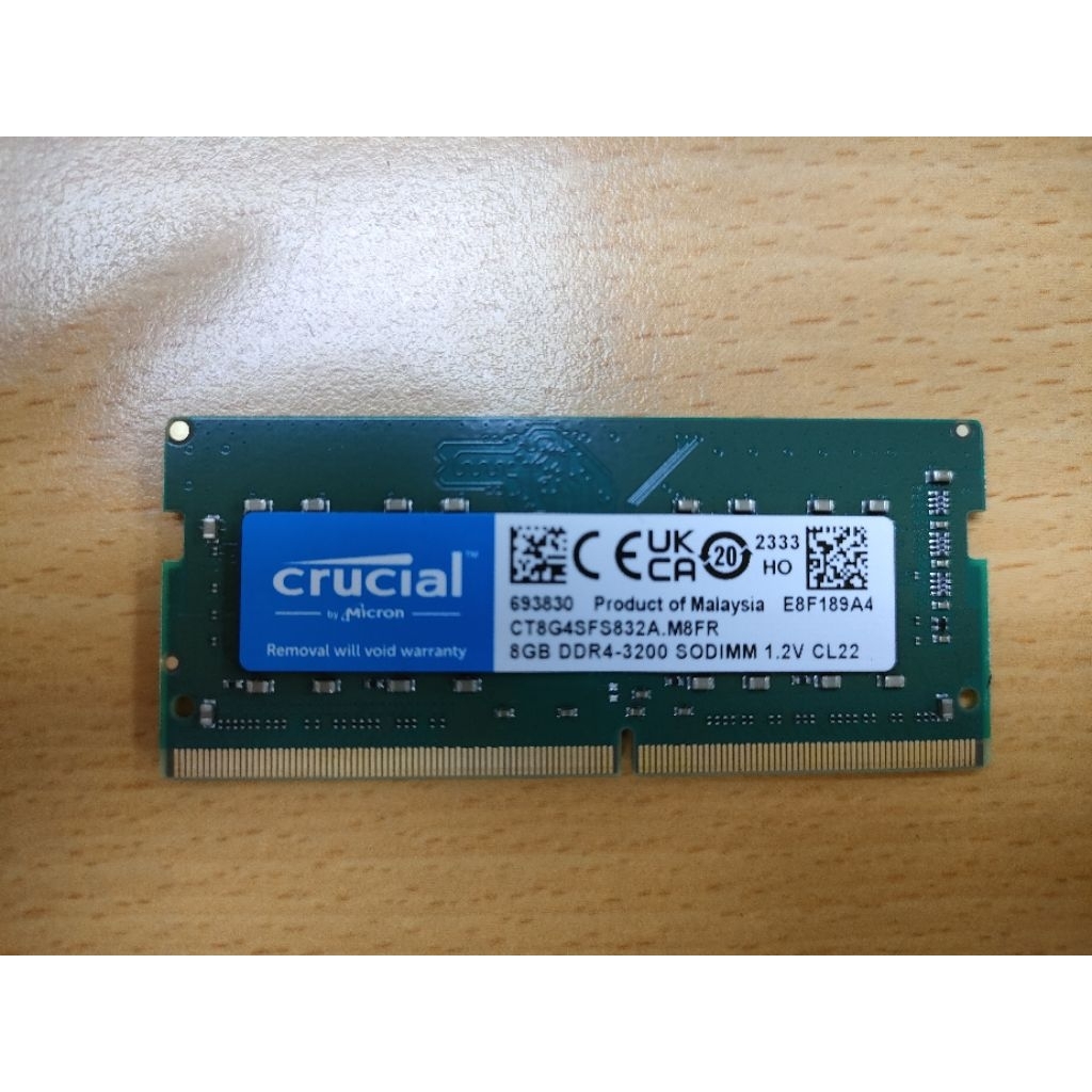 crucial（クルーシャル） 2枚組 8GB ×2 （ 16GB ）Crucial Micron製