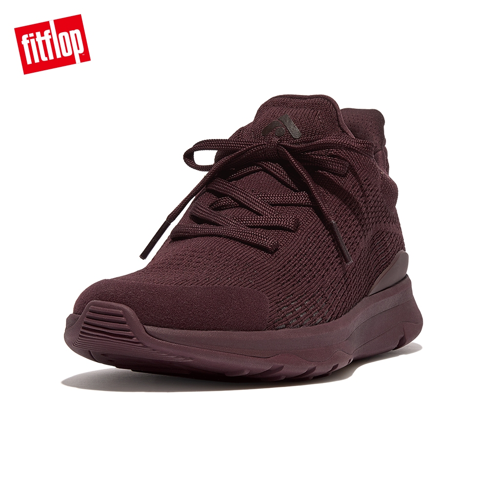 【FitFlop】VITAMIN FFX KNIT 運動風繫帶休閒鞋-女(葡萄紫)