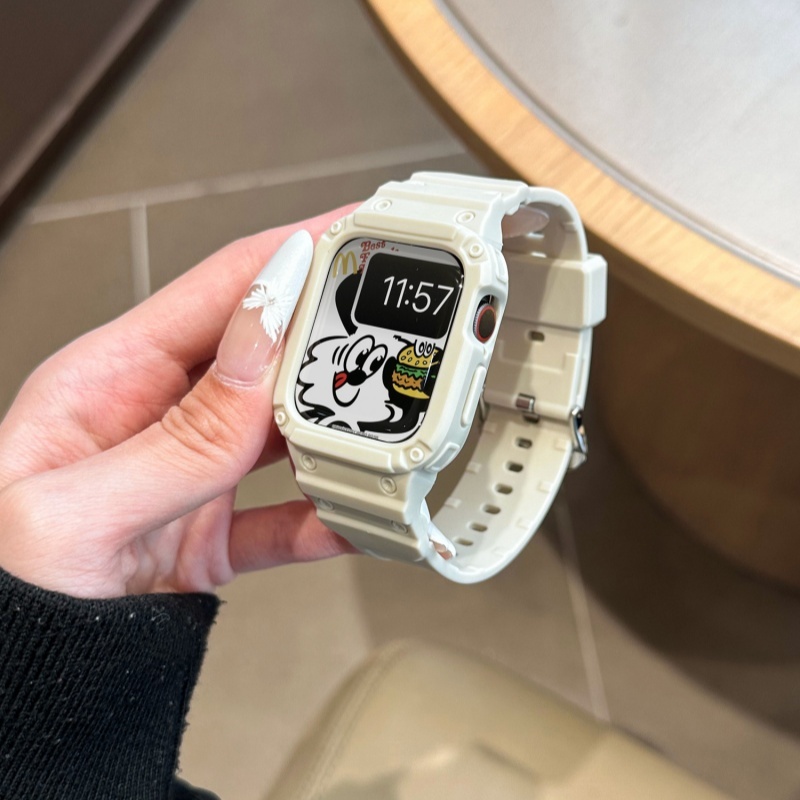 雙色冰川一體錶帶 適用 Apple Watch 11代 10代 9 8 7 6 5 4 SE3 Ultra3 蘋果手錶帶