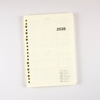 【conifer綠的事務】2026年25K52週成功計畫週誌內頁 適用6孔、20孔孔夾