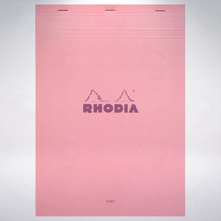 法國 RHODIA Head-Stapled Notepad A4 N18 上掀式筆記本: 櫻粉/Sakura Pink