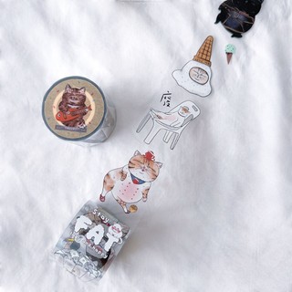 蛋定貓3.0加長版 亮面PET膠帶 紙膠帶