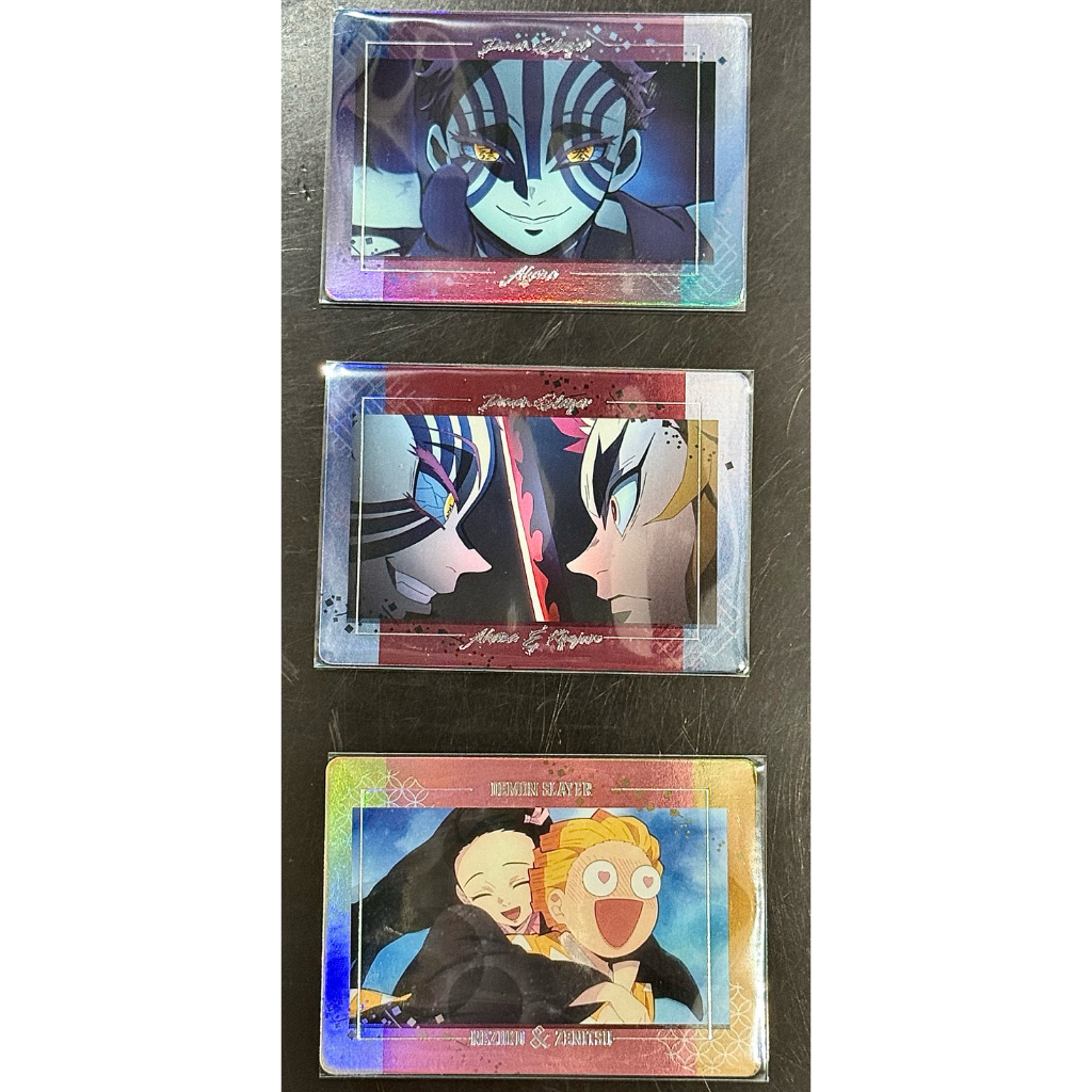 【全新現貨】鬼滅之刃小卡 #鬼舞辻無慘 #猗窩座 #墮姬 #我妻善逸#蝴蝶忍#時透無一郎#富岡義勇#橫卡