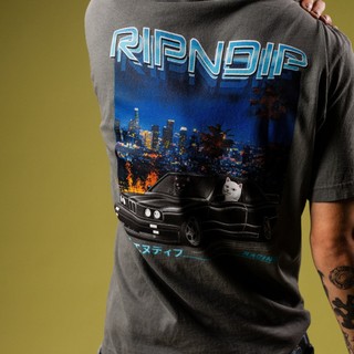RIPNDIP VROOM VROOM TEE 炭灰色 短袖T恤 中指貓 台灣總代理-ALL