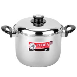 【ZEBRA斑馬牌】304不鏽鋼 24cm IMAGE 形象高鍋 7.5L (湯鍋 高鍋 雙耳鍋)