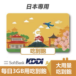 PIGWIFI 日本 softbank / KDDI 網路 喫到飽 漫遊 WiFi卡 SIM卡 5天8天15天