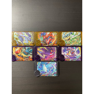 日本 Frienda 寶可夢機臺 5星+4星 紫卡耿鬼/月神/路卡利歐 金卡一套故勒頓/密勒頓/草面具 黑卡急凍鳥