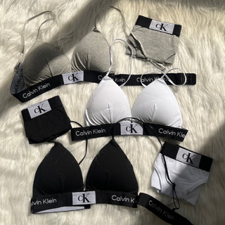 (PSM街頭潮流選) 正品實拍 隔日到貨 CALVIN KLEIN 1996 Triangle Bra 無鋼圈內衣套組