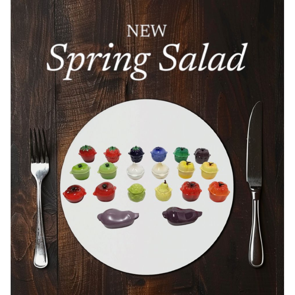 多款 絕版品 現貨抵台 Le Creuset 田園烤盅/西洋梨/草莓/紅莓/藍莓/青蘋果/蕃茄/覆盆子/烤盅/水果/茄子