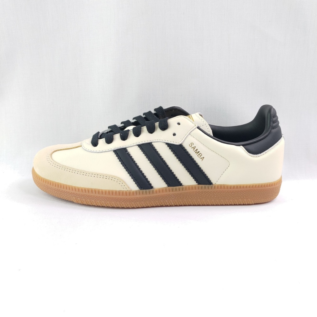 ADIDAS SAMBA OG ID0478 德訓鞋 經典鞋款 女 休閒鞋 復古 麂皮 奶油黑金【iSport愛運動】