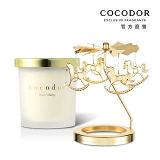 【COCODOR】大豆蠟燭130g+旋轉燭罩 韓國官方直營