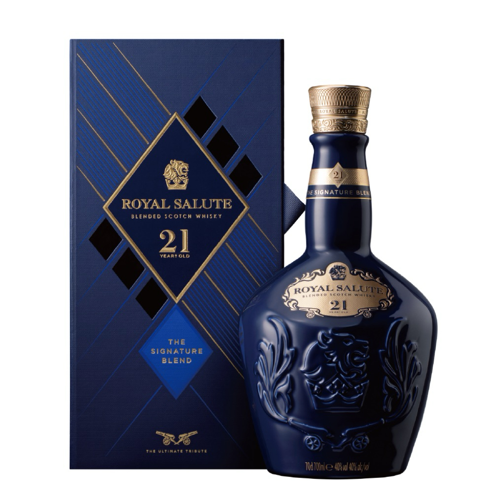 皇家禮炮21年/32年蘇格蘭威士忌藍瓶0.7L（空瓶）/盒子/紙袋