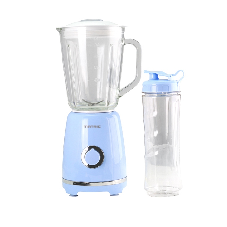 【MATRIC松木】1.0L玻璃杯果汁機(MY-JB0601G)｜附600ml Tritan隨行杯 可拆刀具 高速瞬轉